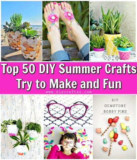 Top 50 Diy Summer Crafts Try To Make And Fun ⋆ Diy Crafts