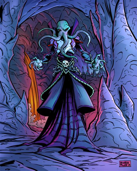 Mind Flayer D D Framed Wall Art Dungeons And Dragons Illithid Art