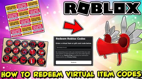 How To Redeem Virtual Item Codes On Roblox 2022 Youtube