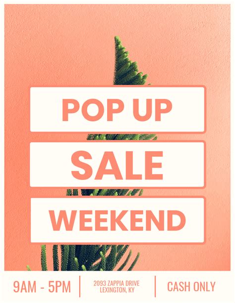 Free Pop Up Shop Flyer Template Free Printable Templates