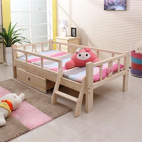 The modern design is stylish and discreet, and there are. Canopy Kids Single Bed Frame Low Twin Bed For Toddler ...