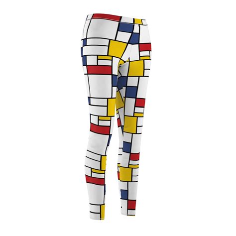 Art Pants Mondrian Composition Art Lover Leggings Granulart