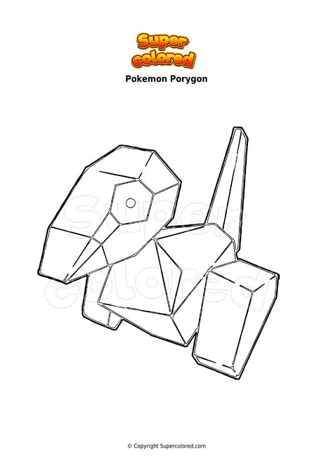 Coloring Page Pokemon Porygon