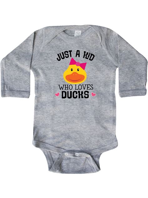 INKtastic Inktastic Duck Lover Cute Girls Outfit Infant Long Sleeve Bodysuit Female Walmart