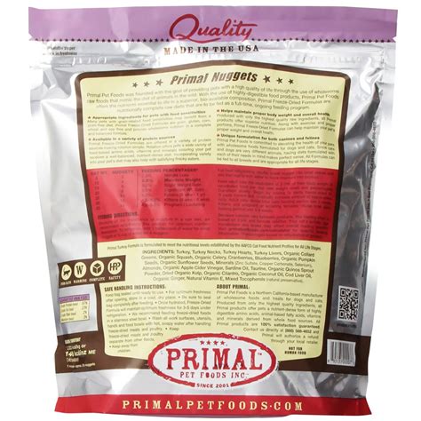 And, those are just a few of the benefits! Primal Freeze Dried Turkey Cat Food (14 oz)