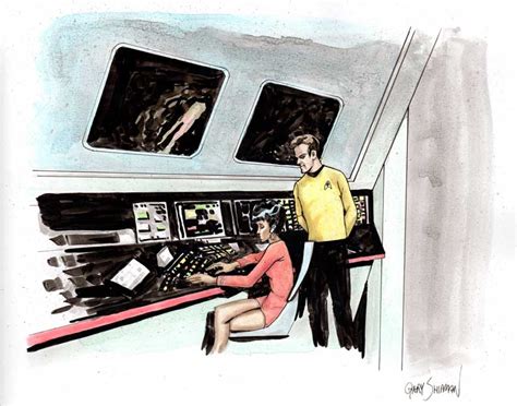 Star Trek Kirk And Uhura Original Art In Gary Shipmans Gary