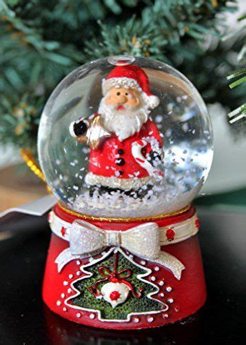 Gisela Graham Christmas Red Santa Father Christmas Mini Snow Dome Snow