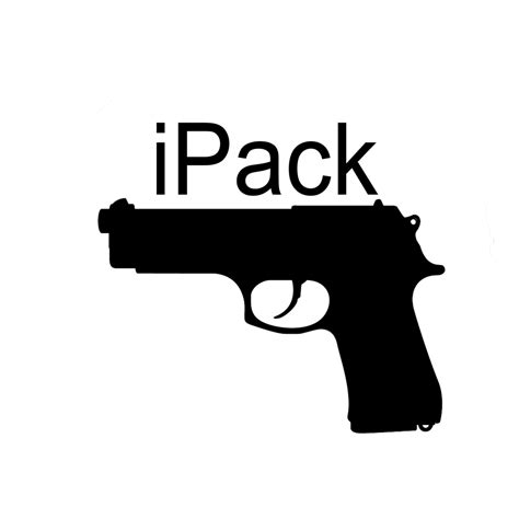 Ipack Handgun Funny Firearm Vinyl Sticker Car Decal