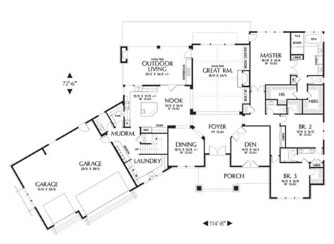 Craftsman Style House Plan 4 Beds 350 Baths 3888 Sqft Plan 48 711