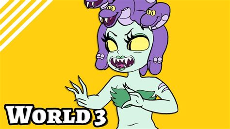 Mermaid Turns Medusa Cuphead First Playthrough World 3 Pc Full Game Youtube