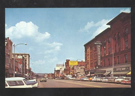 Olean New York Ny Downtown Street Scene Old Cars Stores Vintage