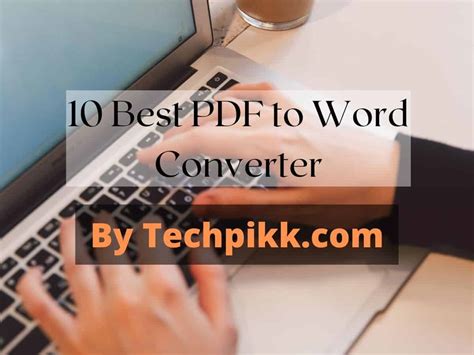 Best Pdf To Word Converter Software Online Top 10 List 2021