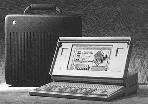 The macintosh portable came out in 1989 weighing in at almost 16 pounds. Apple Macintosh Portable (1989) | Apple products, Apple ...
