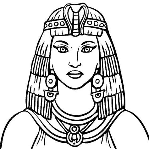 Dibujos De Cleopatra Reina Del Antiguo Egipto Para Colorear Para Colorear Pintar E Imprimir