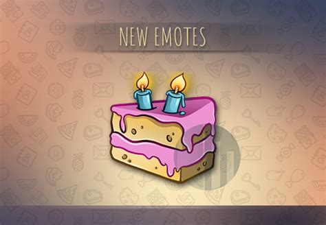 Twitch Cake Emote Twitch Kawaii Cake Emote For Streamers Emoji For