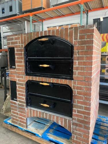 Used Marsal Mb 42 2 625 Brick Lined Pizza Oven Gas Stacked Ebay