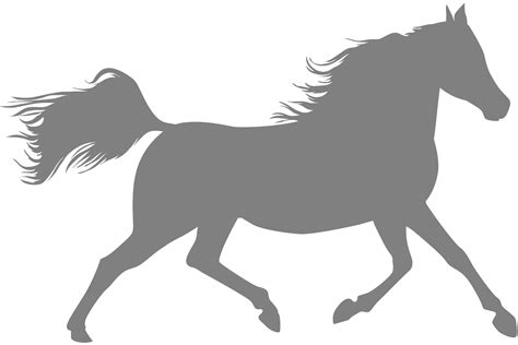 Running Horse Silhouette Free Vector Silhouettes