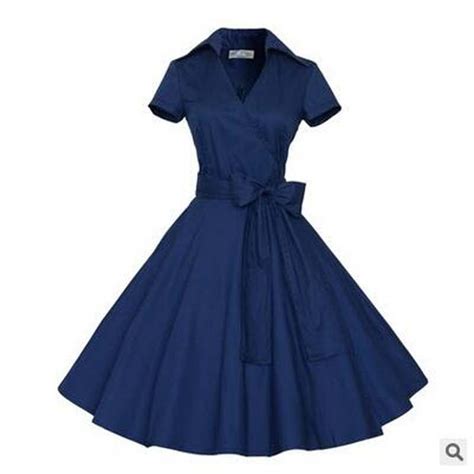 Womens Summer Style Plus Size Retro Vintage Robe Rockabilly Party Dress