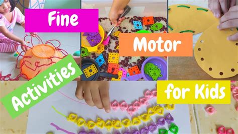 12 Diy Fine Motor Activities For Toddlers And Preschoolers Youtube