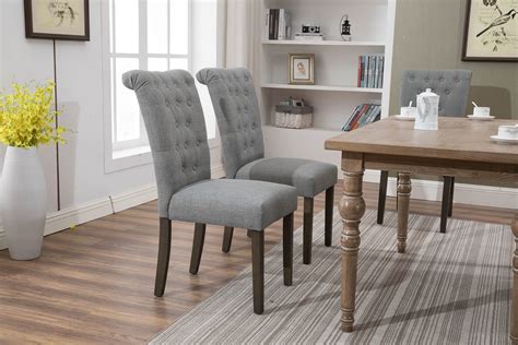 Kitchen Upholstered Chairs Walnew Set Of 4 Dining Side Chairs Modern