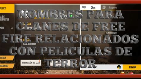 Alucina con los juegos de terror online más escalofriantes de minijuegos.com. NOMBRES PARA CLANES DE FREE FIRE // RELACIÓNADOS CON ...