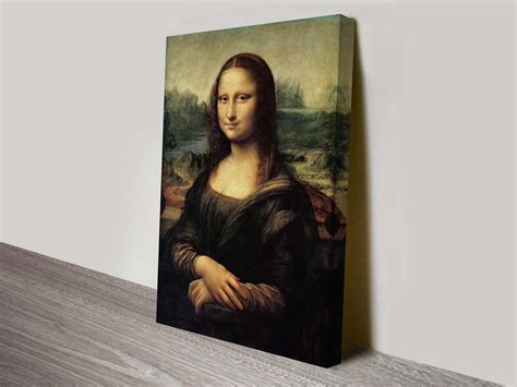 Framed Mona Lisa Painting Print On Canvas Canvas Prints Australia