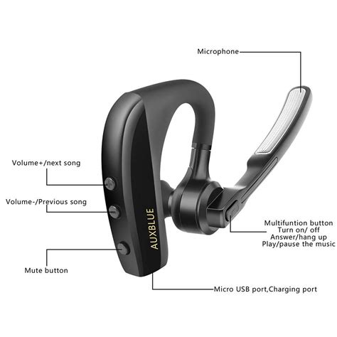 Bluetooth Headset V41 In Ear Wireless Hands Free Headphone With Mic