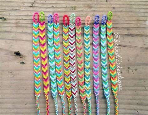Good color combinations for bracelets. Chevron Friendship Bracelets choose your own colors
