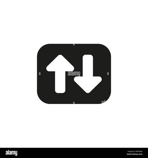 Up Down Arrow Icon Vector Illustration Flat Stock Vector Image And Art