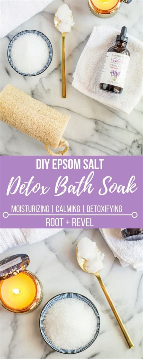 diy epsom salt detox bath bath soak recipe epsom salts detox diy skin care recipes