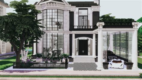 Glam Designer Townhouse Sims House Sims House Design Sims 4 Houses