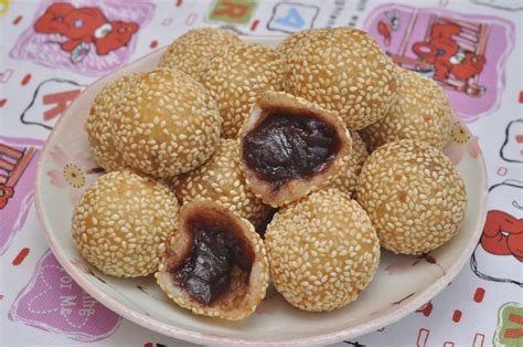 Veronicas Kitchen Deep Fried Sesame Seed Balls Jian Dui 煎堆