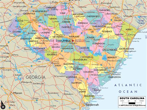 Georgia And North Carolina Map