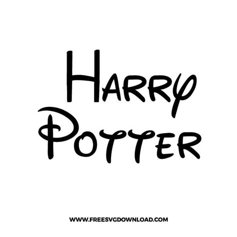 Harry Potter Disney SVG & PNG Free Cut Files | Free SVG Download