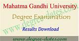 Images of Mahatma Gandhi University Degree Results