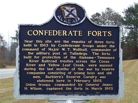 Photo Confederate Forts Marker