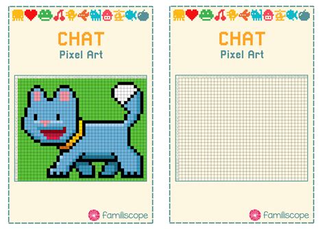 Coloriage pixel art dessin pixel facile dessin dysney dessin coeur cartes de bébé fille pixel art personnage coloriage mandala animaux dessin petit. Pixel Art facile : Chat