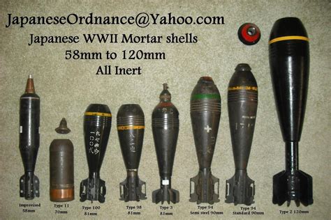 Japanese Wwii Mortar Shells And The Type 11 1922 70mm Rifled Mortar