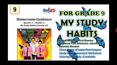Homeroom Guidance Program For Grade 9 My Study Habits Youtube