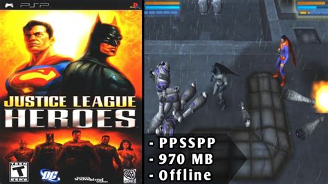 Justice League Heroes Psp Ppsspp Gameplay Settings Youtube