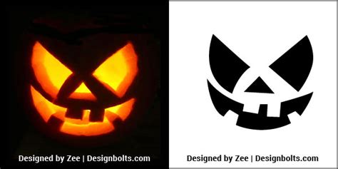 10 Free Scary Halloween Pumpkin Carving Stencils