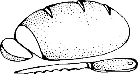 Bread Loaf Coloring Page Sketch Coloring Page