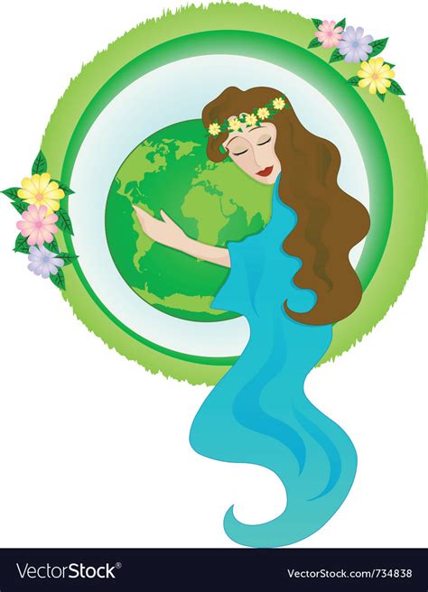 Mother Nature Royalty Free Vector Image Vectorstock