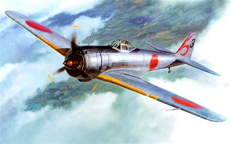 Download Wallpapers Nakajima Ki 43 Hayabusa Japanese Fighter Aircraft