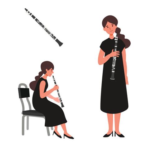 Female Adult Playing A Clarinet Stock Photos Pictures And Royalty Free