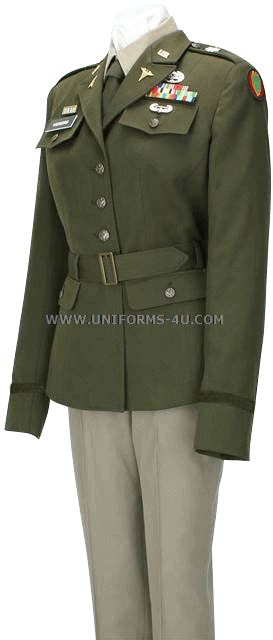 Us Army Female Officer Army Green Service Uniform Agsu