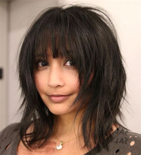 20 Photo of Medium Razored Shag Haircuts For Straight Hair