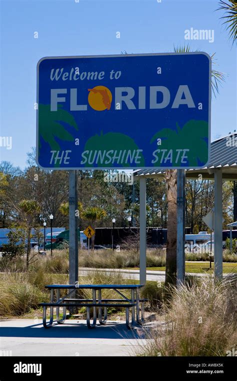 Welcome Florida Sign Sunshine State Hi Res Stock Photography And Images