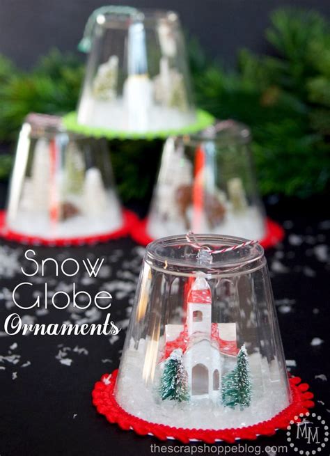 Diy Snow Globe Ornaments Kids Craft