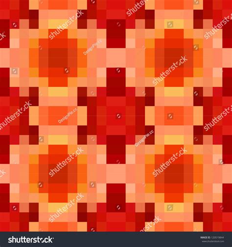 Get an unrepeatable pattern in a couple of clicks: Pattern With Pixel Circles Stock Vector Illustration ...
